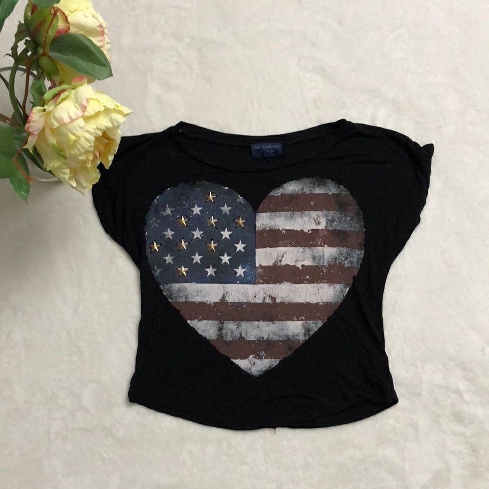 The American flag top shirt